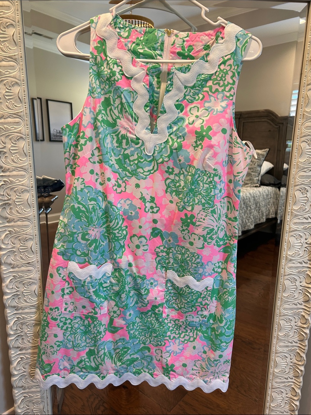 Lilly Pulitzer Pink and Green Floral Romper